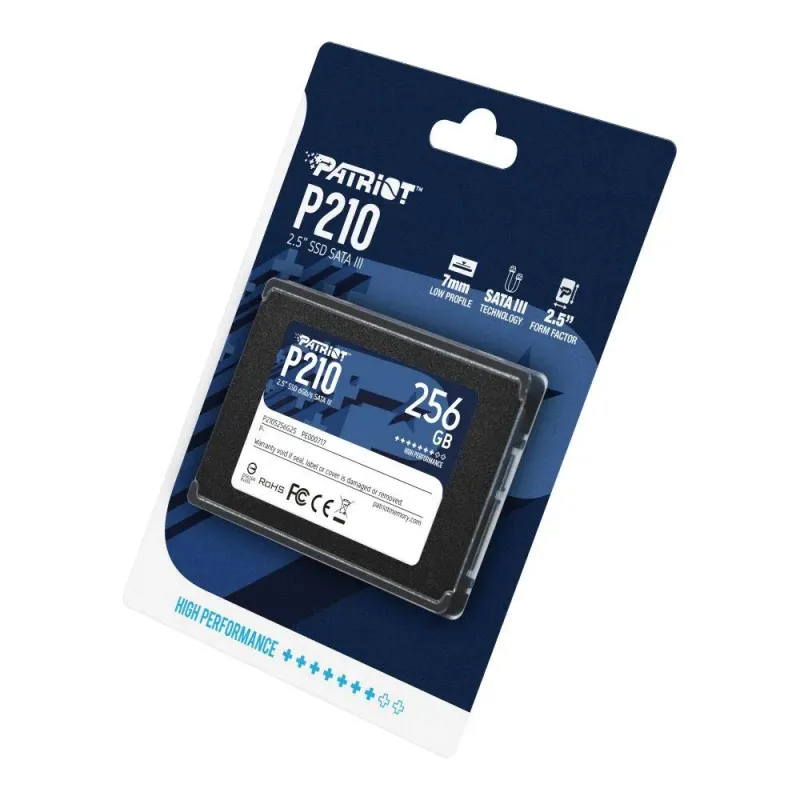 Dysk SSD Patriot P210 256GB 2.5” SATA3 (500/400 MB/s) 7mm