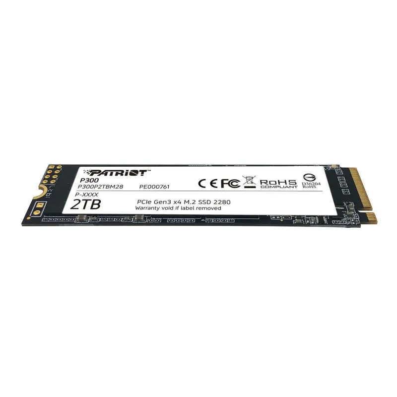 Dysk SSD Patriot P300 2TB M.2 2280 PCIe Gen3 x4 NVMe (2100/1650 MB/s)