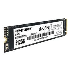 Dysk SSD Patriot P320 512GB M.2 2280 PCIe Gen3 x4 NVMe (3000/2200 MB/s)