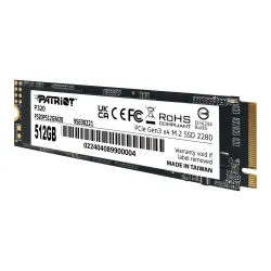 Dysk SSD Patriot P320 512GB M.2 2280 PCIe Gen3 x4 NVMe (3000/2200 MB/s)