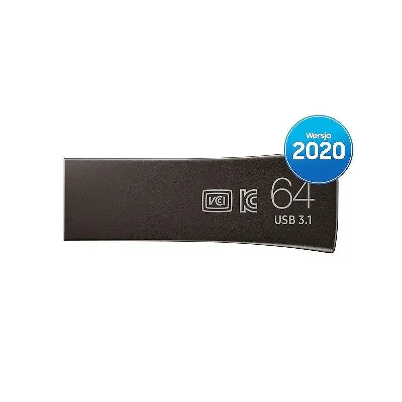 Pendrive Samsung BAR Plus 2020 64GB USB 3.1 Flash Drive 300 MB/s Titan Gray