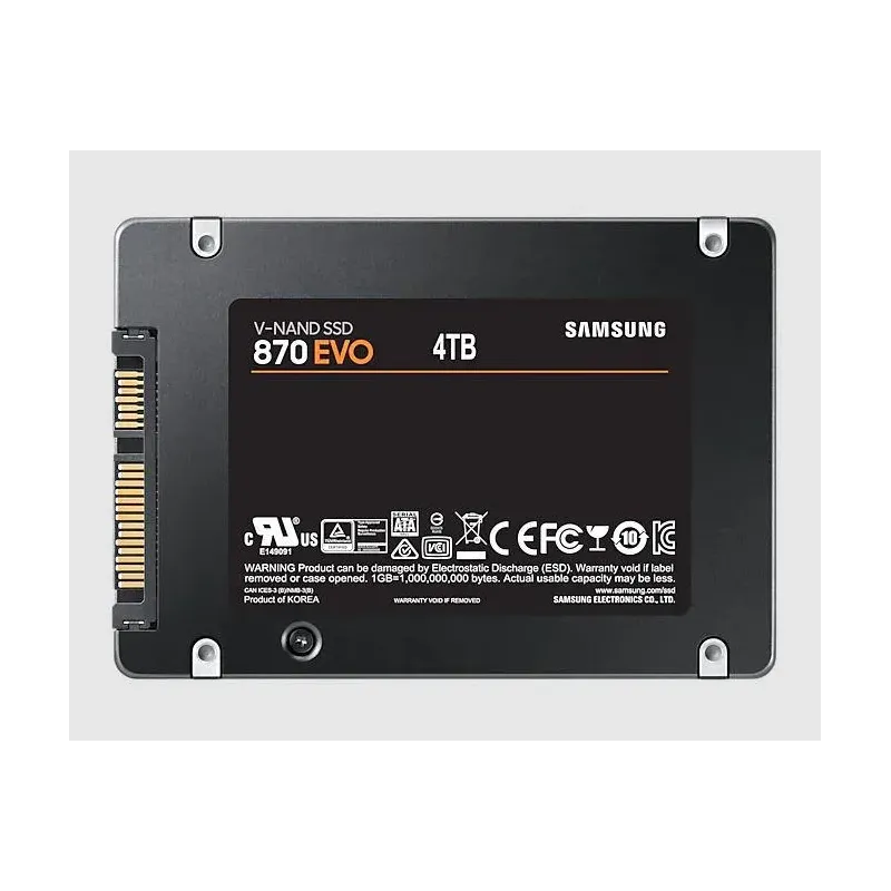 Dysk SSD Samsung 870 EVO 4TB 2,5“ SATA3 (560/530) MZ-77E4T0B TLC
