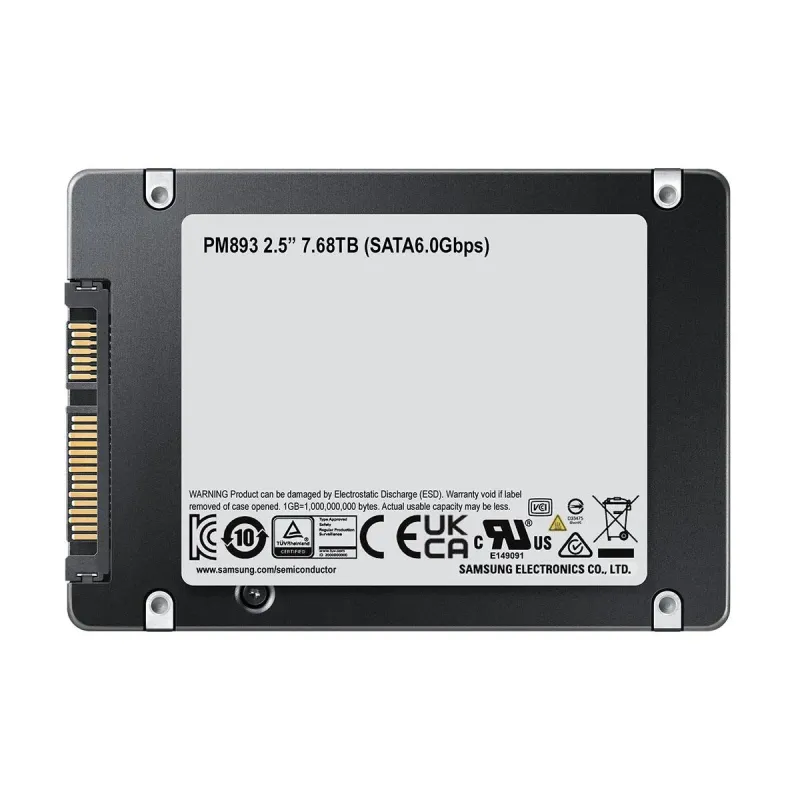 Dysk SSD Samsung MZ-7L37T600 7,68TB 2,5“ SATA3 (550/520) TLC
