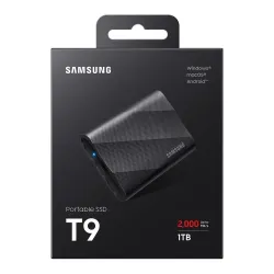 Dysk SSD zewnętrzny Samsung T9 Portable 1TB (2000/1950 MB/s) USB 3.2 Black