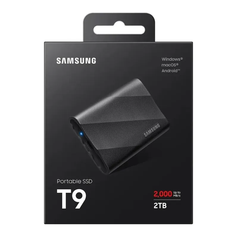 Dysk SSD zewnętrzny Samsung T9 Portable 2TB (2000/1950 MB/s) USB 3.2 Black