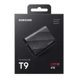 Dysk SSD zewnętrzny Samsung T9 Portable 4TB (2000/1950 MB/s) USB 3.2 Black