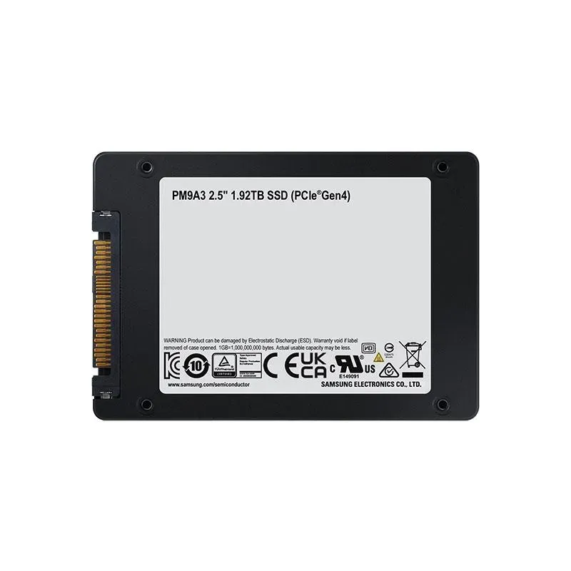 Samsung SSD PM9A3 NVMe U.2 PCI 4.0 x4 1920GB