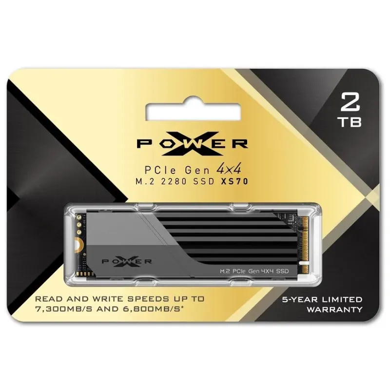 Dysk SSD Silicon Power XS70 2TB M.2 PCIe Gen4x4 NVMe (7300/6800 MB/s) 3D