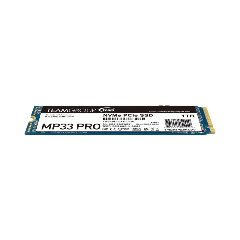 Dysk SSD Team Group MP33 PRO 1TB M.2 2280 PCIe NVMe Gen3 x4 (3400/2600