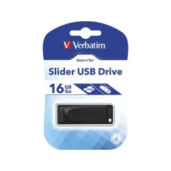 Pendrive Verbatim 16GB Slider USB 2.0
