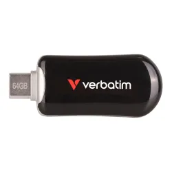 Pendrive Verbatim Plectra 64GB USB-C 3.0 Black