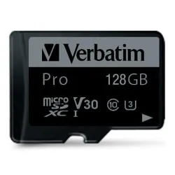 Karta pamięci Micro SDXC Verbatim Pro U3 128GB (90/45 MB/s) Class 10 U3 V30
