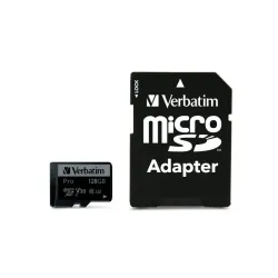 Karta pamięci Micro SDXC Verbatim Pro U3 128GB (90/45 MB/s) Class 10 U3 V30