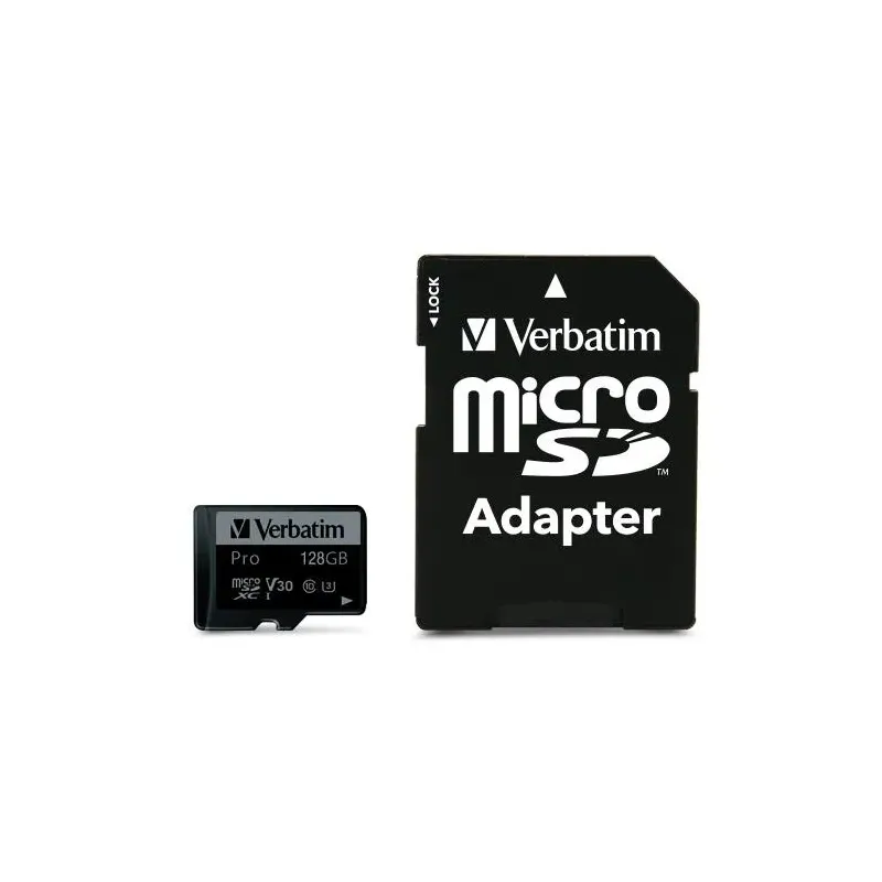 Karta pamięci Micro SDXC Verbatim Pro U3 128GB (90/45 MB/s) Class 10 U3 V30