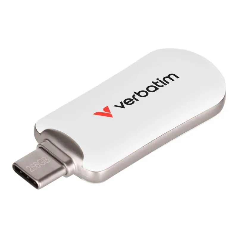 Pendrive Verbatim Plectra 256GB USB-C 3.0 White