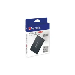 Dysk SSD wewnętrzny Verbatim Vi550 S3 128GB 2.5" SATA III czarny