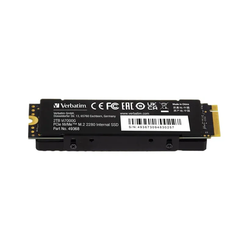 Dysk SSD Verbatim Vi7000G 2TB M.2 2280 PCIe Gen4 NVME (7400/6700 MB/s)