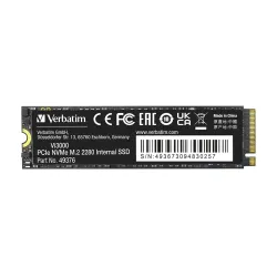 Dysk SSD Verbatim Vi3000 512GB M.2 2280 PCIe Gen3 NVME (3300/2500 MB/s)