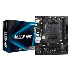 Płyta ASRock A520M-HDV /AMD A520M/DDR4/SATA3/M.2/USB3.1/PCIe3.0/AM4/mATX