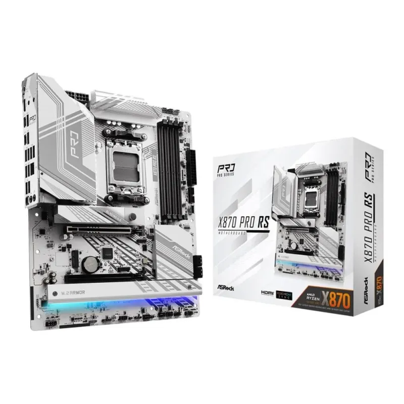 Płyta ASrock X870 PRO RS /AMD X870/DDR5/SATA3/M.2/USB4/PCIe5.0/AM5/ATX