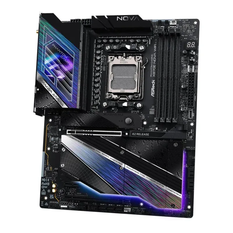 Płyta ASrock X870E NOVA WIFI /AMD X870/DDR5/SATA3/M.2/USB4/PCIe5.0/AM5/ATX