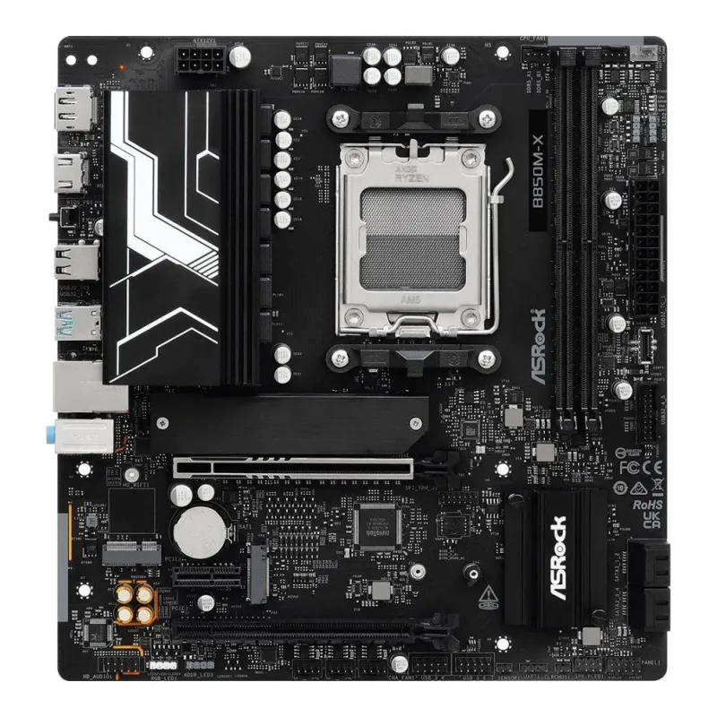 Płyta ASRock B850M-X R2.0 /AMD B850/DDR5/SATA3/M.2/USB3.0/PCIe5.0/AM5/mATX