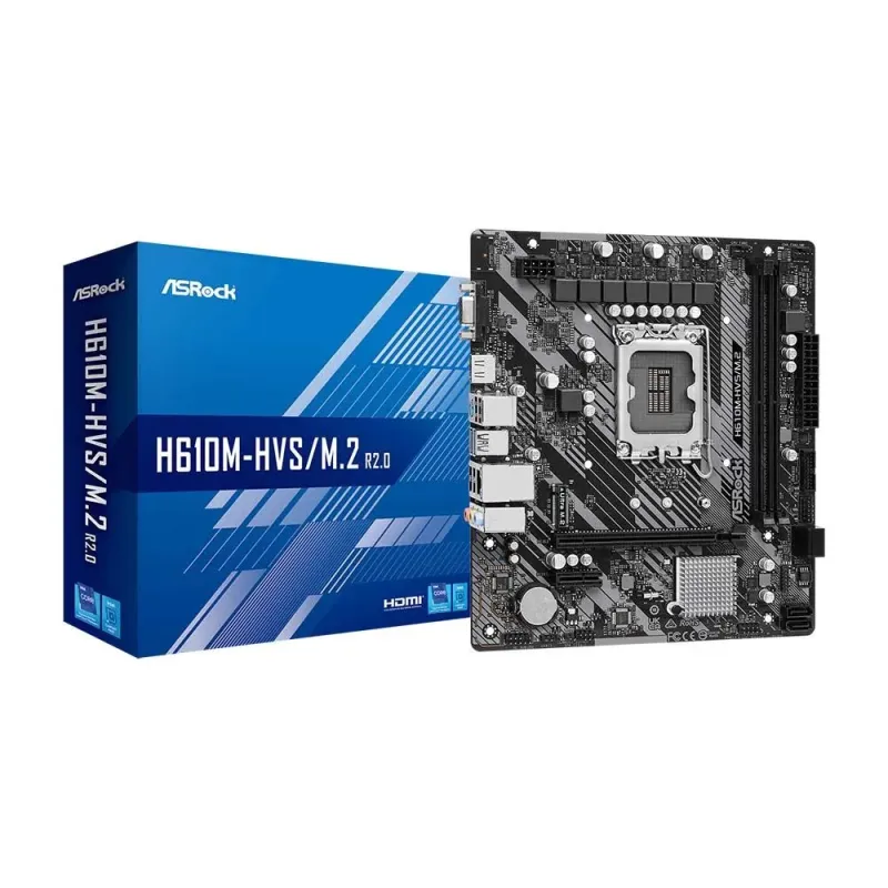 Płyta ASRock H610M-HVS/M.2 R2.0 /H610/DDR4/SATA3/USB3.0/PCIe4.0/s.1700/mATX