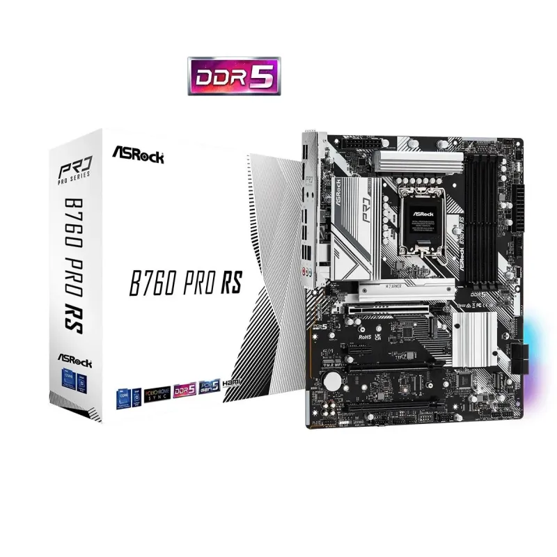 Płyta ASRock B760 PRO RS /B760/DDR5/SATA3/M.2/USB3.1/PCIe5.0/s.1700/ATX