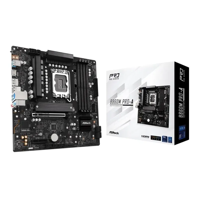 Płyta ASRock B860M Pro-A /B860/DDR5/SATA3/M.2/USB3.2/PCIe5.0/s.1851/M-ATX