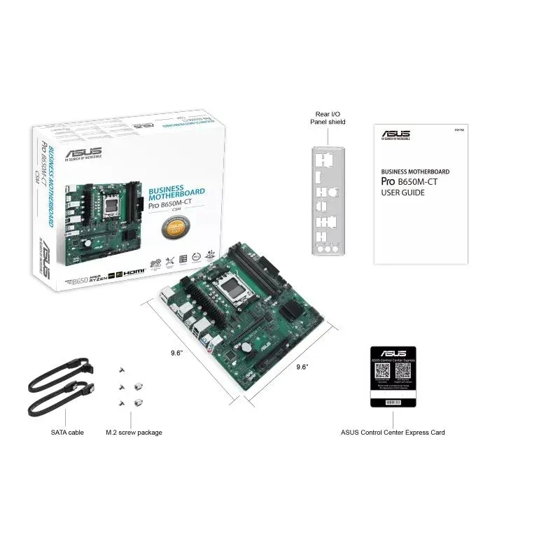 Płyta Asus Pro B650M-CT-CSM /AMD B650/DDR5/SATA3/M.2/PCIe4.0/AM5/mATX