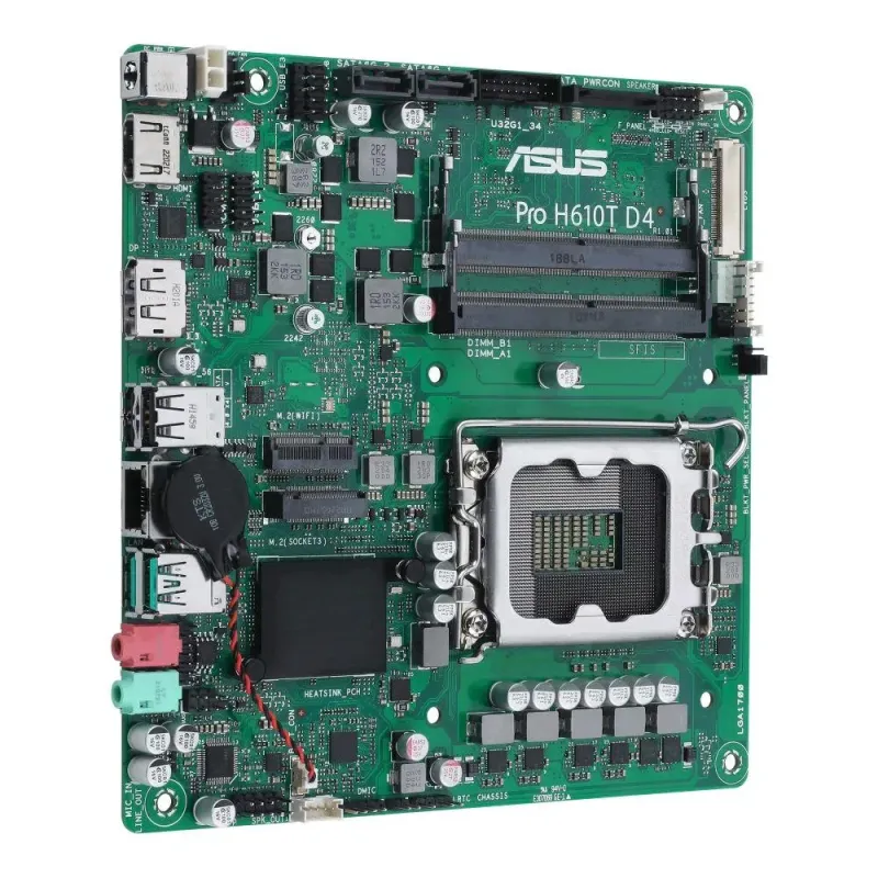Płyta Asus Pro H610T D4-CSM /H610/DDR4/SATA3/M.2/USB3.1/s.1700/mITX