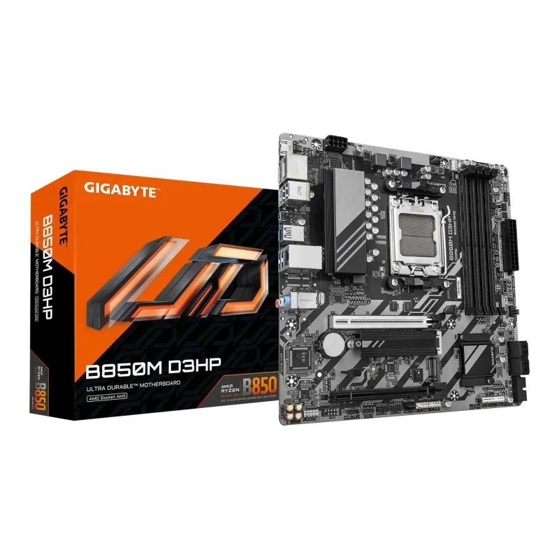 Płyta Gigabyte B850M D3HP /AMD B850/DDR5/SATA3/M.2/USB3.0/PCIe5.0/AM5/M-ATX
