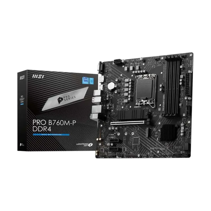 Płyta MSI PRO B760M-P DDR4 /B760/DDR4/SATA3/M.2/USB3.1/PCIe4.0/s.1700/mATX