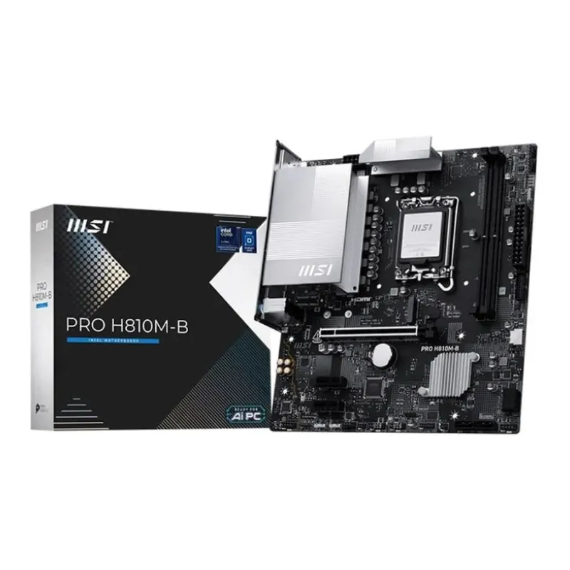Płyta MSI PRO H810M-B /H810/DDR5/SATA3/M.2/USB3.1/PCIe5.0/s.1851/M-ATX