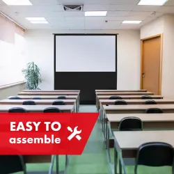 Ekran projekcyjny przenośny Maclean MC-213 kompaktowy, podłogowy, 100",