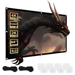 Ekran projekcyjny Maclean MC-166, 84", 175x131cm, obramowanie 25mm 4:3,