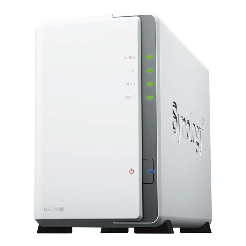 Synology DS223j | 2-zatokowy serwer NAS, ARM, 1GB RAM, 1GbE RJ-45, Tower