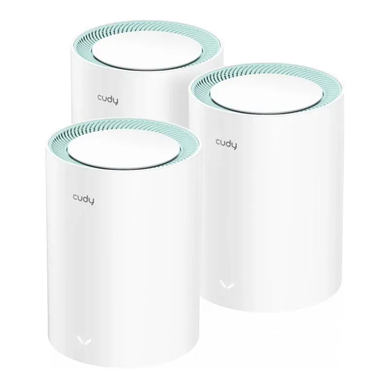 CUDY M1300(3-Pack) | Mesh, WiFi 5, 2,4GHz/5GHz, Gigabit