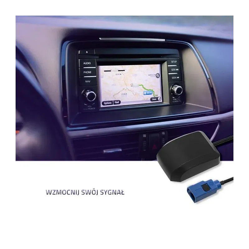 Antena GPS Qoltec 28dBi | Zewnętrzna