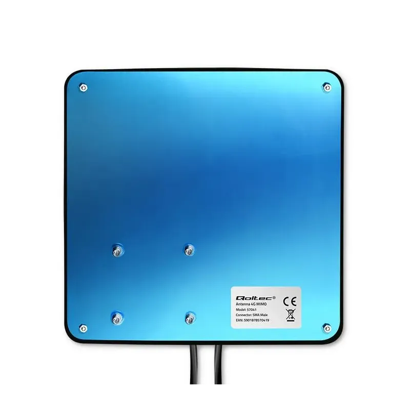 Antena 4G LTE DUAL Qoltec MIMO booster | 35dBi | 50W | 2xSMA męski