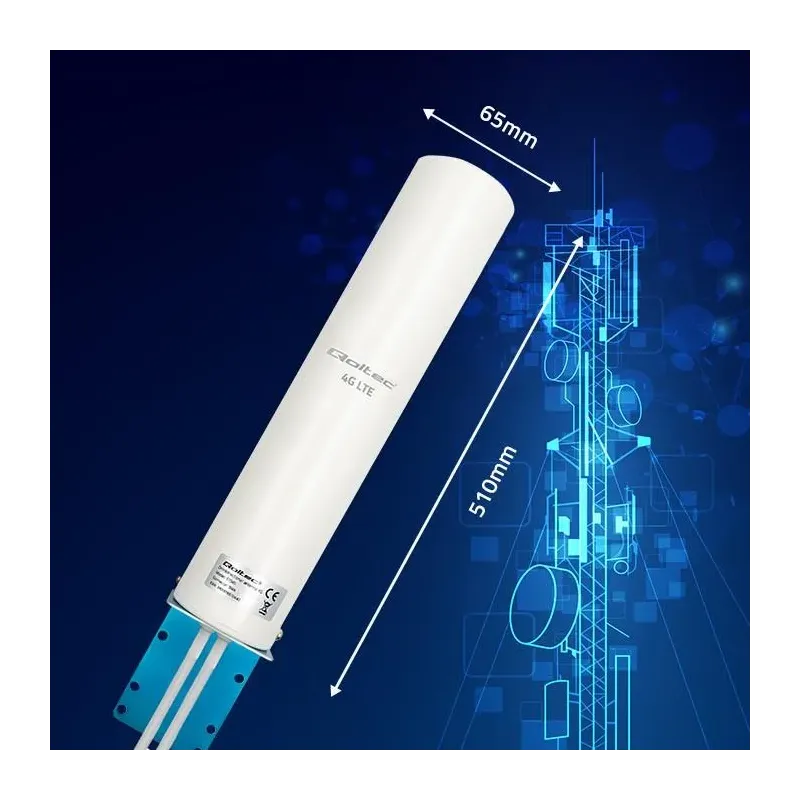 Antena 4G LTE Qoltec DUAL | 12dBi | dookólna | zewnętrzna