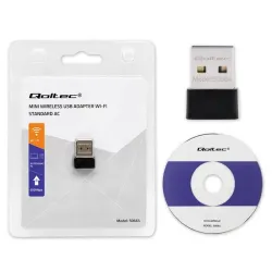 Adapter Qoltec Wi-Fi USB ultraszybki, bezprzewodowy mini | standard AC |