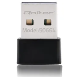 Adapter Qoltec Wi-Fi USB ultraszybki, bezprzewodowy mini | standard AC |