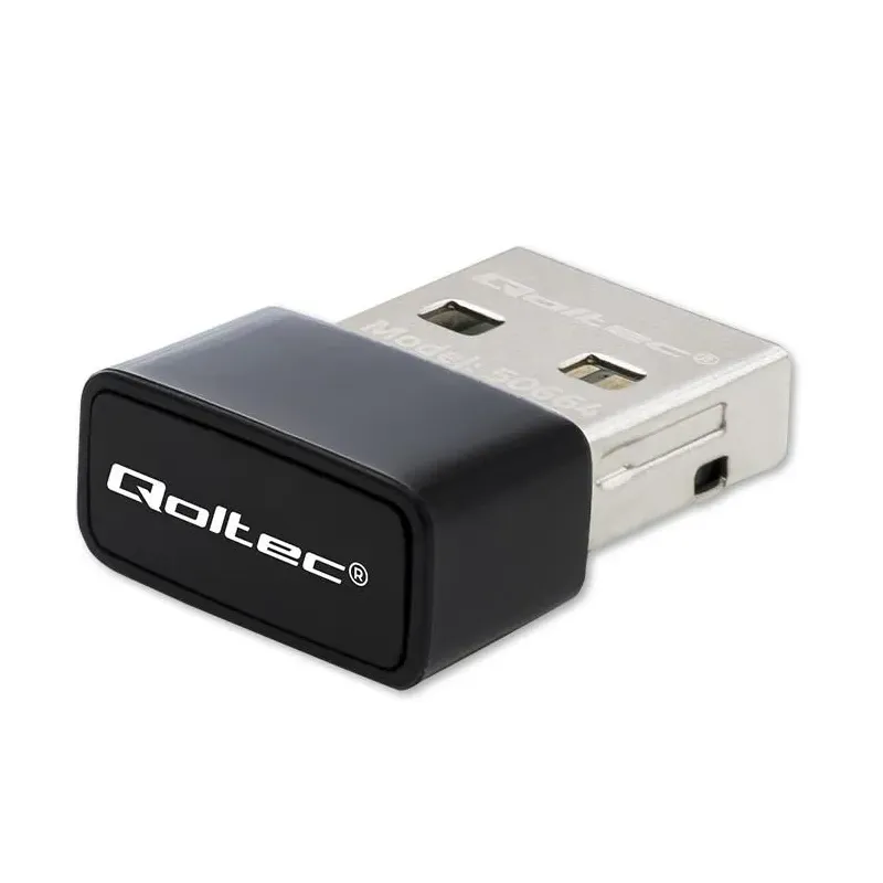 Adapter Qoltec Wi-Fi USB ultraszybki, bezprzewodowy mini | standard AC |