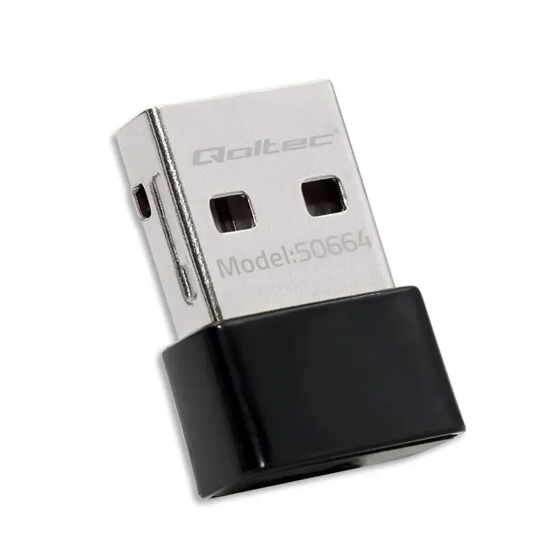 Adapter Qoltec Wi-Fi USB ultraszybki, bezprzewodowy mini | standard AC |
