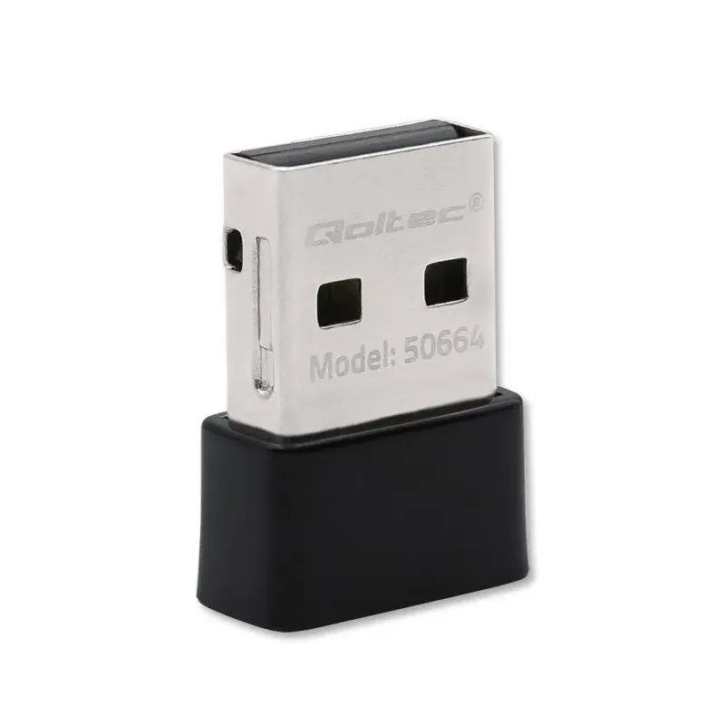 Adapter Qoltec Wi-Fi USB ultraszybki, bezprzewodowy mini | standard AC |