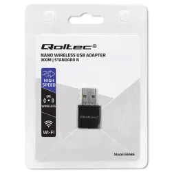 Karta sieciowa Qoltec Bezprzewodowy Ultra szybki mini adapter NANO WiFi |