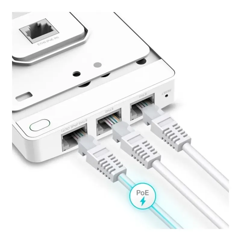 Access Point TP-Link EAP615-Wall AX1800 Wi-Fi 6, 3xLAN 1GbE, PoE, Ścienny