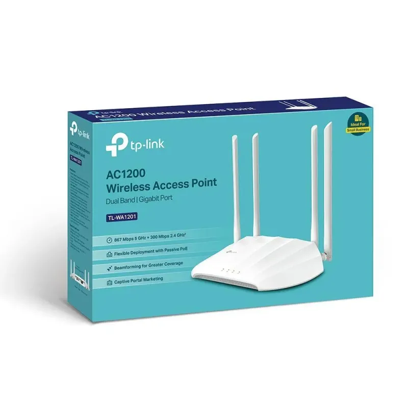 Access Point TP-Link TL-WA1201 Wi-Fi AC1200 1x10/100/1000Mb/s PoE