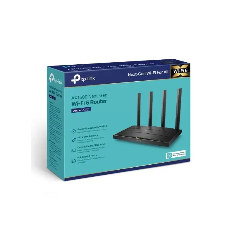 Router TP-Link Archer AX12 Wi-Fi 6 AX1500 3xLAN 1xWAN